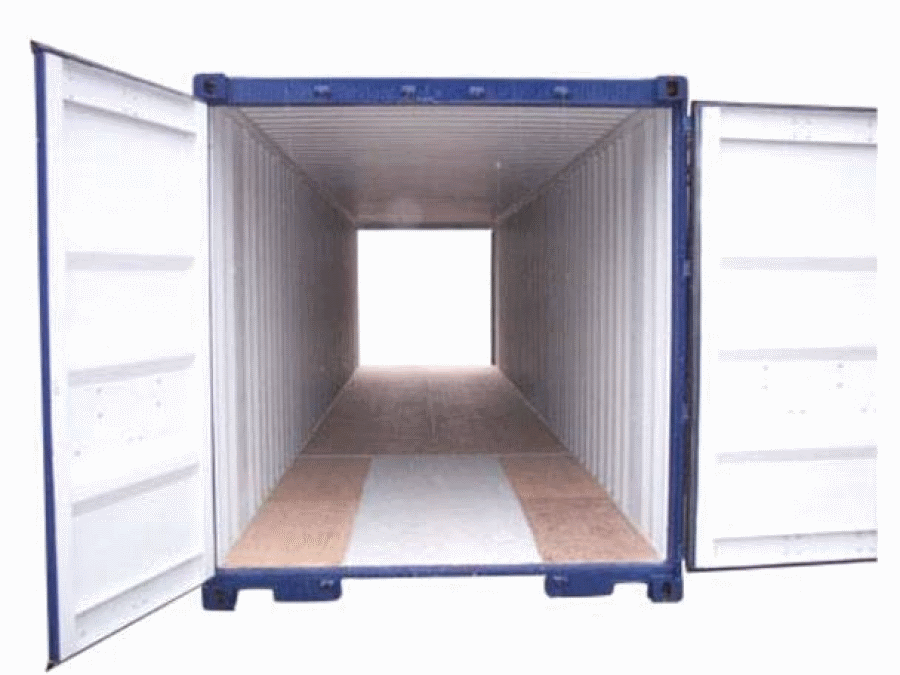 40FT X 8FT ONE TRIP TUNNEL CONTAINER (DOUBLE END DOOR) BLUE1