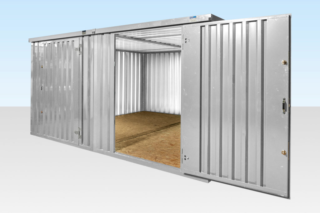 4M X 4.2M SIDE LINKED FLAT PACK CONTAINER BUNDLE (GALVANISED)1