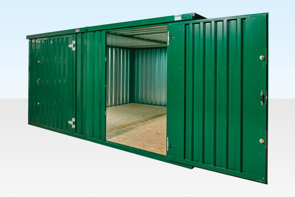 4M X 4.2M SIDE LINKED FLAT PACK CONTAINER BUNDLE (POWDER COATED)1